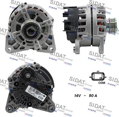 Sidat A12VA1244 - Генератор autocars.com.ua