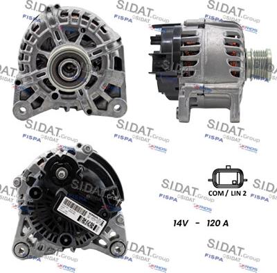 Sidat A12VA1245 - Генератор avtokuzovplus.com.ua