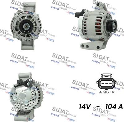 Sidat A12VS0060 - Генератор autodnr.net