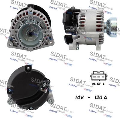 Sidat A12VS0061 - Генератор avtokuzovplus.com.ua