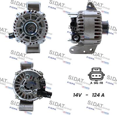 Sidat A12VS0088A2 - Генератор autocars.com.ua