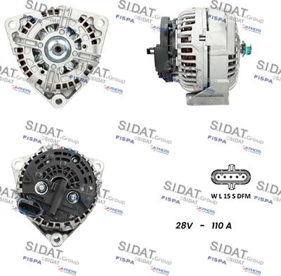 Sidat A24BH0011 - Генератор autocars.com.ua