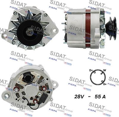 Sidat A24BH0024A2 - Генератор autocars.com.ua