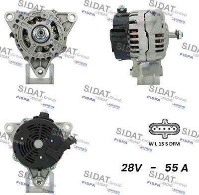 Sidat A24BH0041A2 - Генератор autocars.com.ua