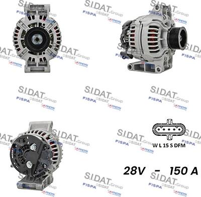 Sidat A24BH0055AS - Генератор autocars.com.ua