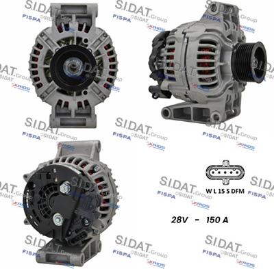 Sidat A24BH0055 - Генератор autocars.com.ua