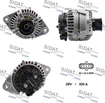 Sidat A24BH0074 - Генератор autocars.com.ua