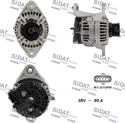 Sidat A24BH0081 - Генератор autocars.com.ua