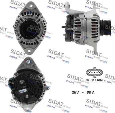 Sidat A24BH0083 - Генератор autocars.com.ua