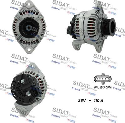 Sidat A24BH0084 - Генератор autocars.com.ua