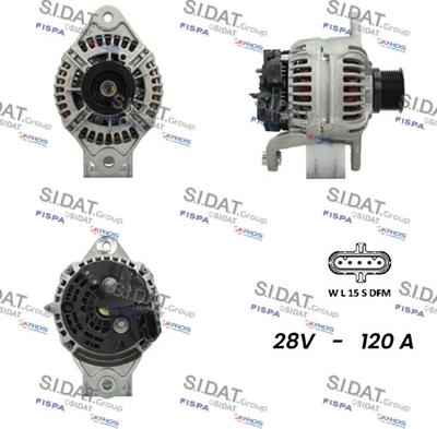 Sidat A24BH0086 - Генератор autocars.com.ua