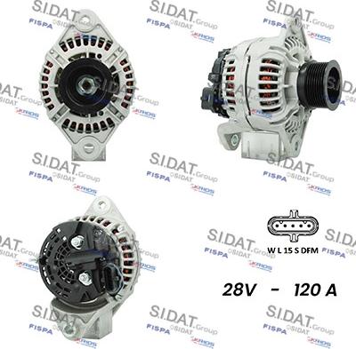 Sidat A24BH0090AS - Генератор autocars.com.ua