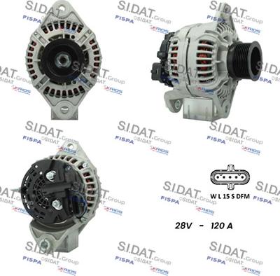 Sidat A24BH0090 - Генератор autocars.com.ua