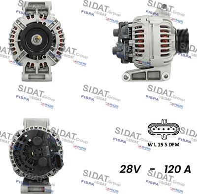 Sidat A24BH0101 - Генератор autocars.com.ua