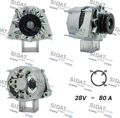 Sidat A24BH0137A2 - Генератор autocars.com.ua