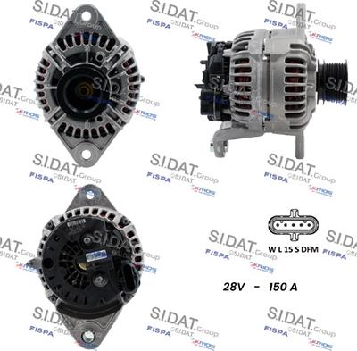 Sidat A24BH0169 - Генератор autocars.com.ua