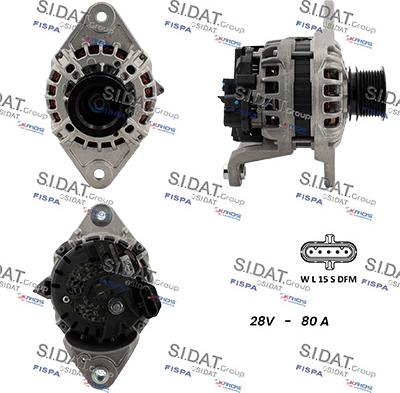 Sidat A24BH0181 - Генератор autocars.com.ua