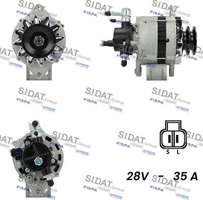 Sidat A24HT0120A2 - Генератор autocars.com.ua