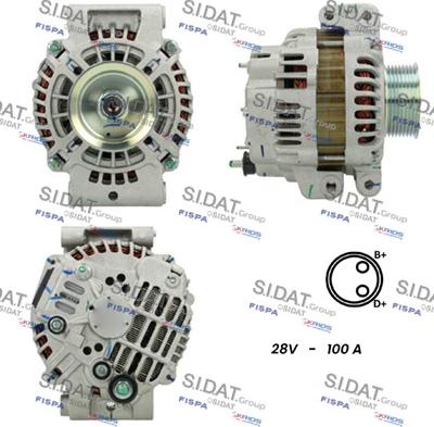 Sidat A24MH0110 - Генератор autocars.com.ua