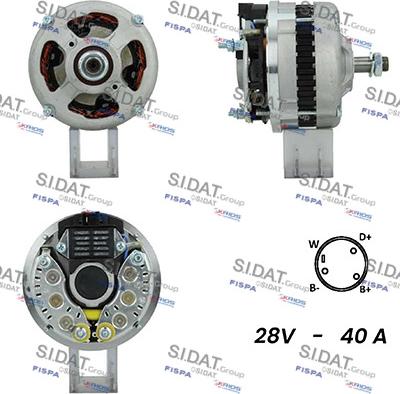 Sidat A24VA0123A2 - Генератор autodnr.net