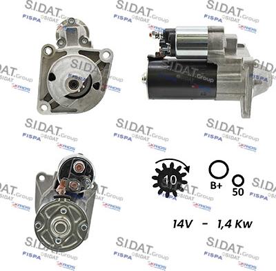 Sidat S12BH0039A2 - Стартер autodnr.net