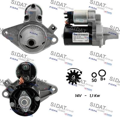 Sidat S12BH0067 - Стартер autodnr.net