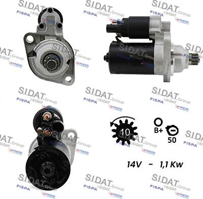 Sidat S12BH0144A2 - Стартер autodnr.net