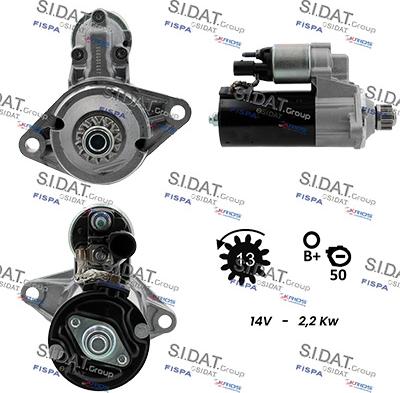 Sidat S12BH0145 - Стартер avtokuzovplus.com.ua