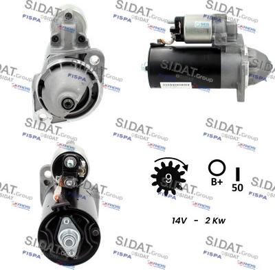 Sidat S12BH0156 - Стартер autodnr.net