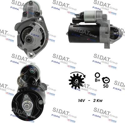 Sidat S12BH0170 - Стартер autodnr.net