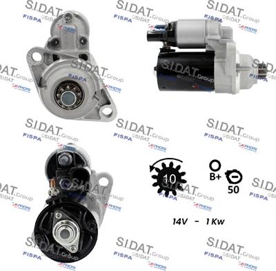 Sidat S12BH0247 - Стартер autocars.com.ua