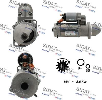 Sidat S12BH0288 - Стартер autodnr.net