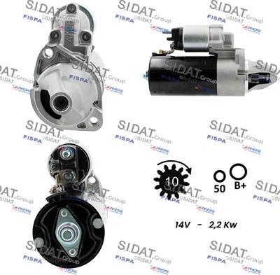 Sidat S12BH0906 - Стартер autocars.com.ua