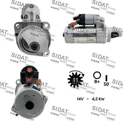 Sidat S12BH0917 - Стартер autodnr.net