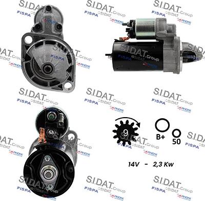 Sidat S12BH0949 - Стартер autodnr.net