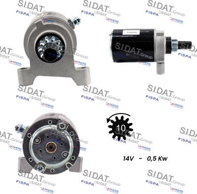 Sidat S12BS0452A2 - Стартер autocars.com.ua