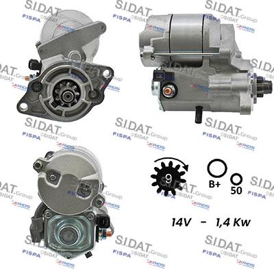 Sidat S12DE0079A2 - Стартер avtokuzovplus.com.ua