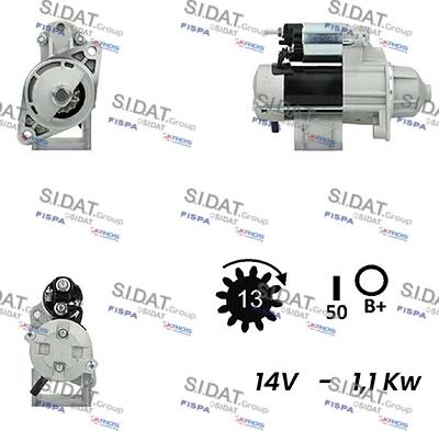 Sidat S12DE0381A2 - Стартер autodnr.net