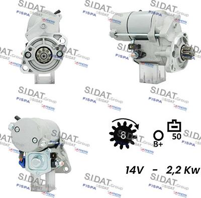 Sidat S12DE0385A2 - Стартер autocars.com.ua