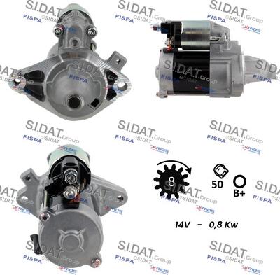 Sidat S12DE0423 - Стартер autocars.com.ua