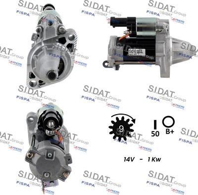 Sidat S12DE0515 - Стартер autocars.com.ua