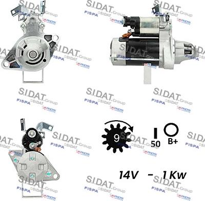 Sidat S12DE0519A2 - Стартер autodnr.net