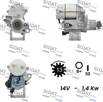 Sidat S12DE0586A2 - Стартер autocars.com.ua