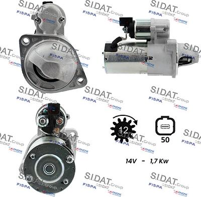 Sidat S12DR0415A2 - Стартер autodnr.net