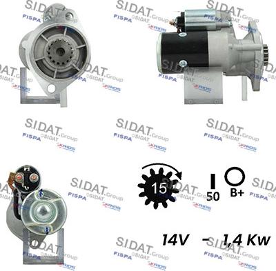 Sidat S12HT0312A2 - Стартер autocars.com.ua