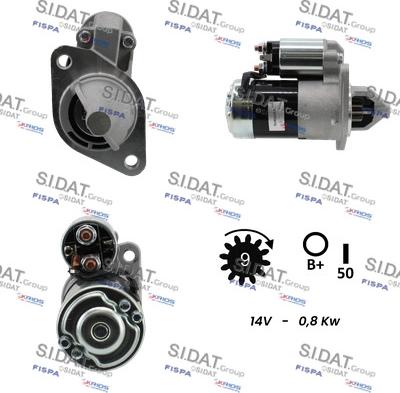 Sidat S12HT0567A2 - Стартер autocars.com.ua