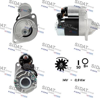 Sidat S12HT0819A2 - Стартер autocars.com.ua