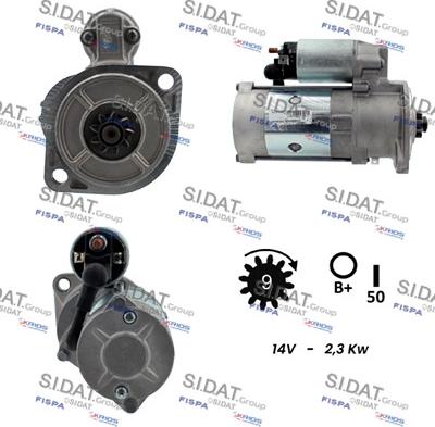 Sidat S12HT0875A2 - Стартер autocars.com.ua