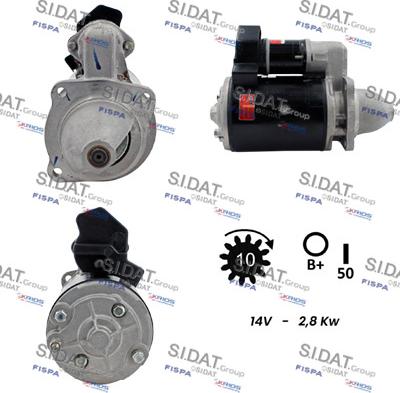 Sidat S12LU0292 - Стартер autodnr.net