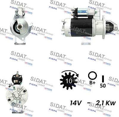 Sidat S12LU0495A2 - Стартер autocars.com.ua